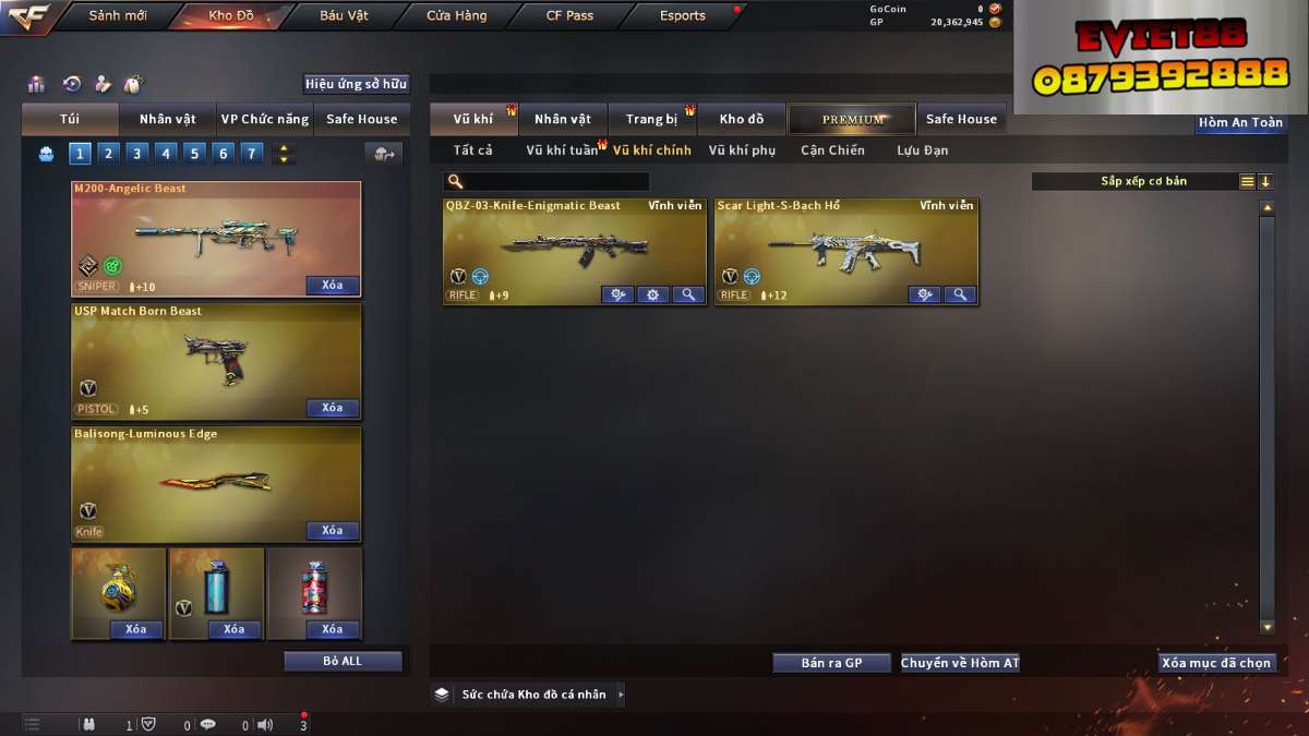 shop acc cf uy tin gia re